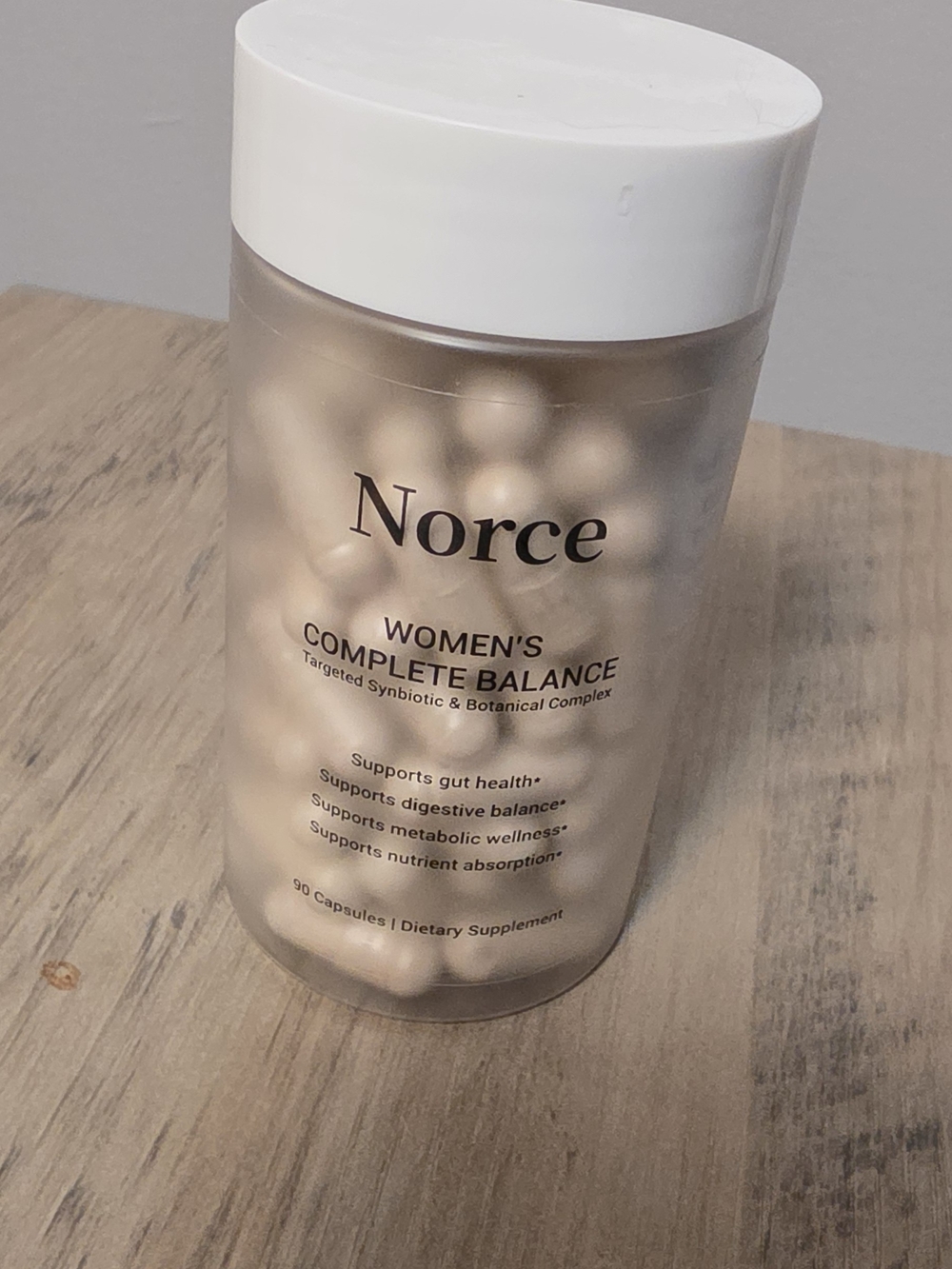 NORCE Women's Complete Balance Capsules — Cream & White